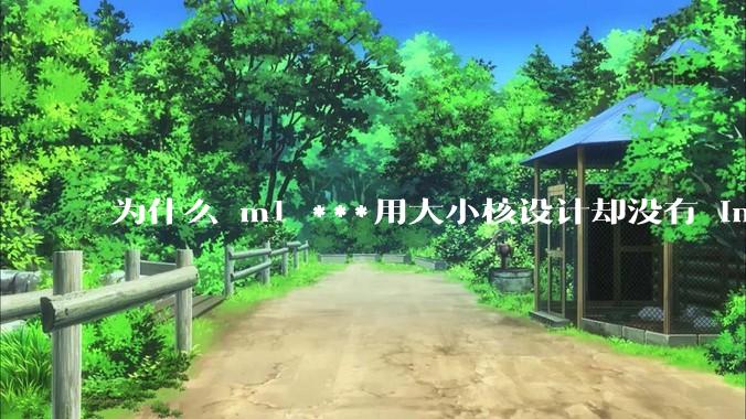 为什么 m1 ***用大小核设计却没有 intel 的问题？