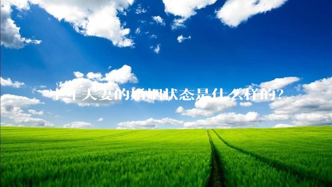 中年夫妻的婚姻状态是什么样的？