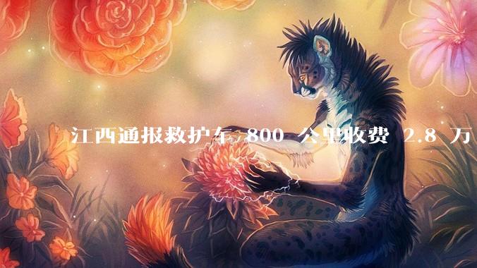 江西通报救护车 800 公里收费 2.8 万「不合理，暂停医院转运服务」，该医院要承担怎样的法律责任？